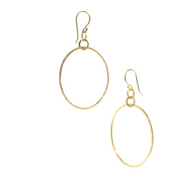 Hoop Treasure Earrings Gold Vermeil