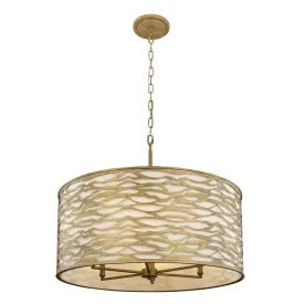 Kato 348P06HG 6-Light Pendant Light - Havana Gold