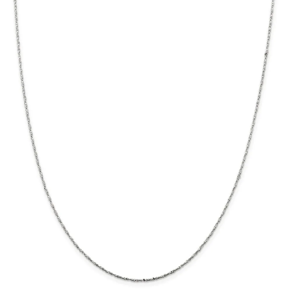 0.5mm, Sterling Silver, Twisted Serpentine Chain, 20 inch