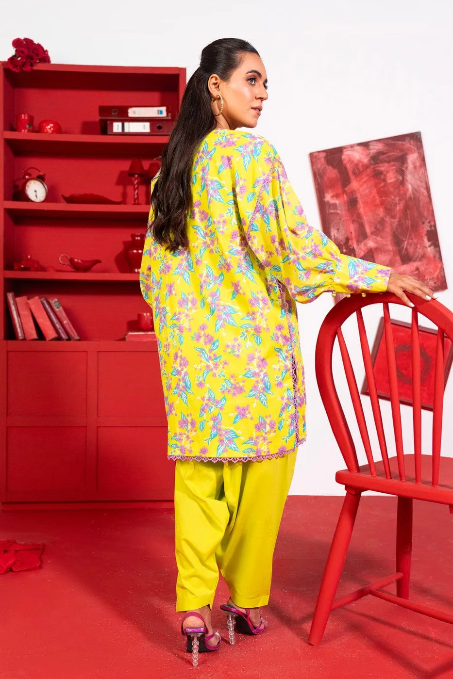 1 Pc Printed Lawn Shirt