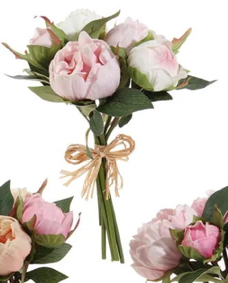 10" Real Touch Peony Bundle