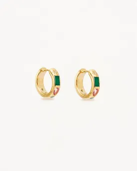 18k Gold Vermeil Connect to the Universe Hoops