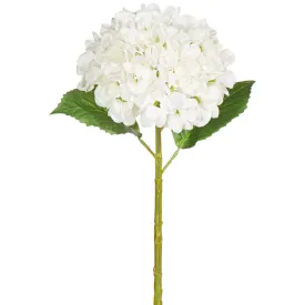 20" Real Touch White Hydrangea Stem