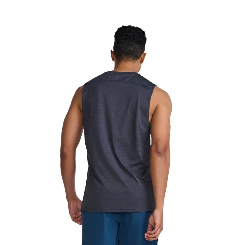 2XU Motion Tank India Men's T-Shirt (Ink/Black)