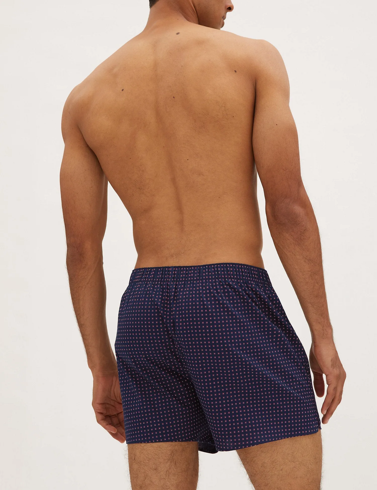 3pk Pure Cotton Checked Woven Boxers