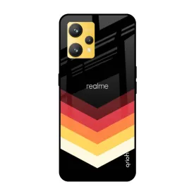 Abstract Arrow Pattern Glass Case For Realme 9