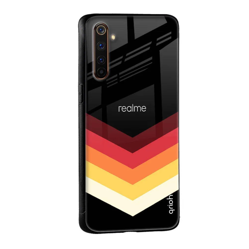 Abstract Arrow Pattern Glass Case For Realme C21Y