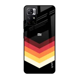 Abstract Arrow Pattern Glass Case For Redmi Note 11T 5G