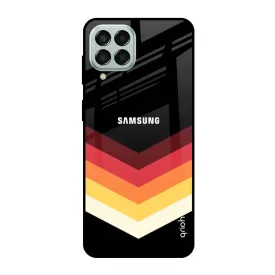 Abstract Arrow Pattern Glass Case For Samsung Galaxy M53 5G