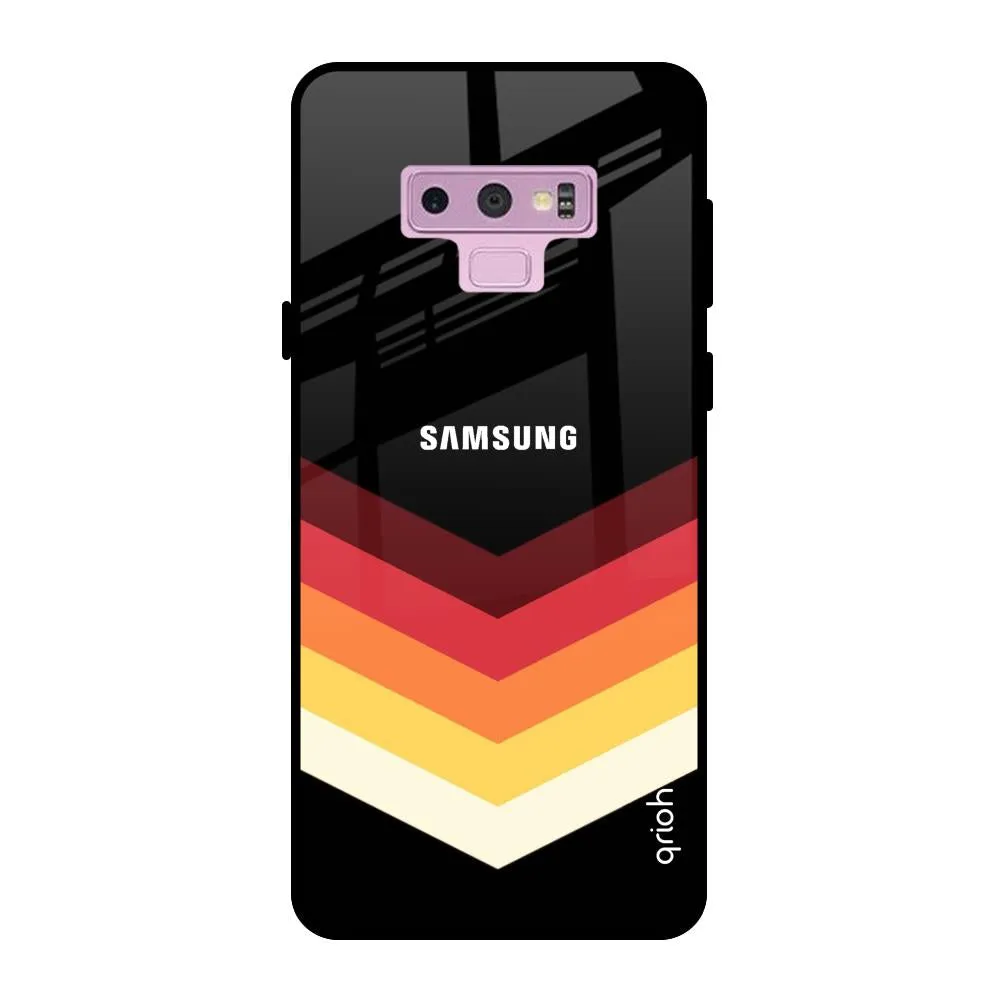 Abstract Arrow Pattern Glass Case For Samsung Galaxy Note 9