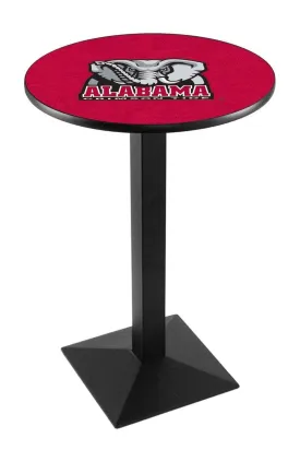 Alabama Crimson Tide Holland Bar Stool Co. Black Wrinkle Elephant Bar Pub Table