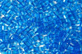 Alkaline Blue 2 Cut Transparent Preciosa Seeds Beads