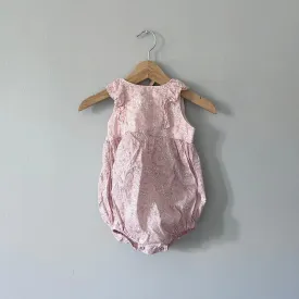 Amedama Factory / Pink liberty bubble onesie / 12M