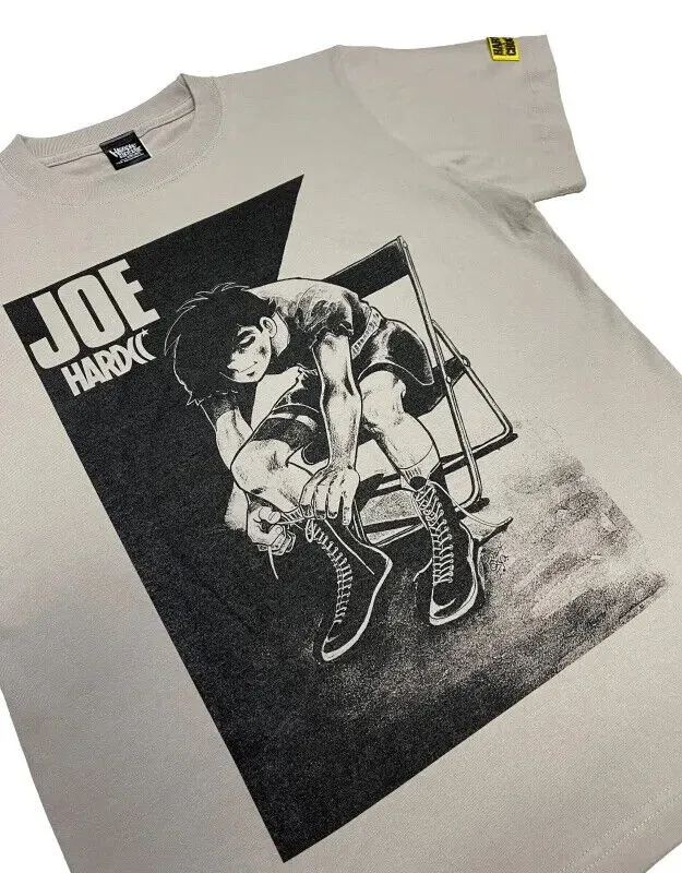 Ashita no Joe 55th Anniversary Tange Fight Club T-shirt Light Gray 2XL Size