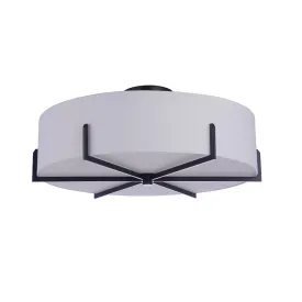 Ava Six Light Semi Flush Mount - Black