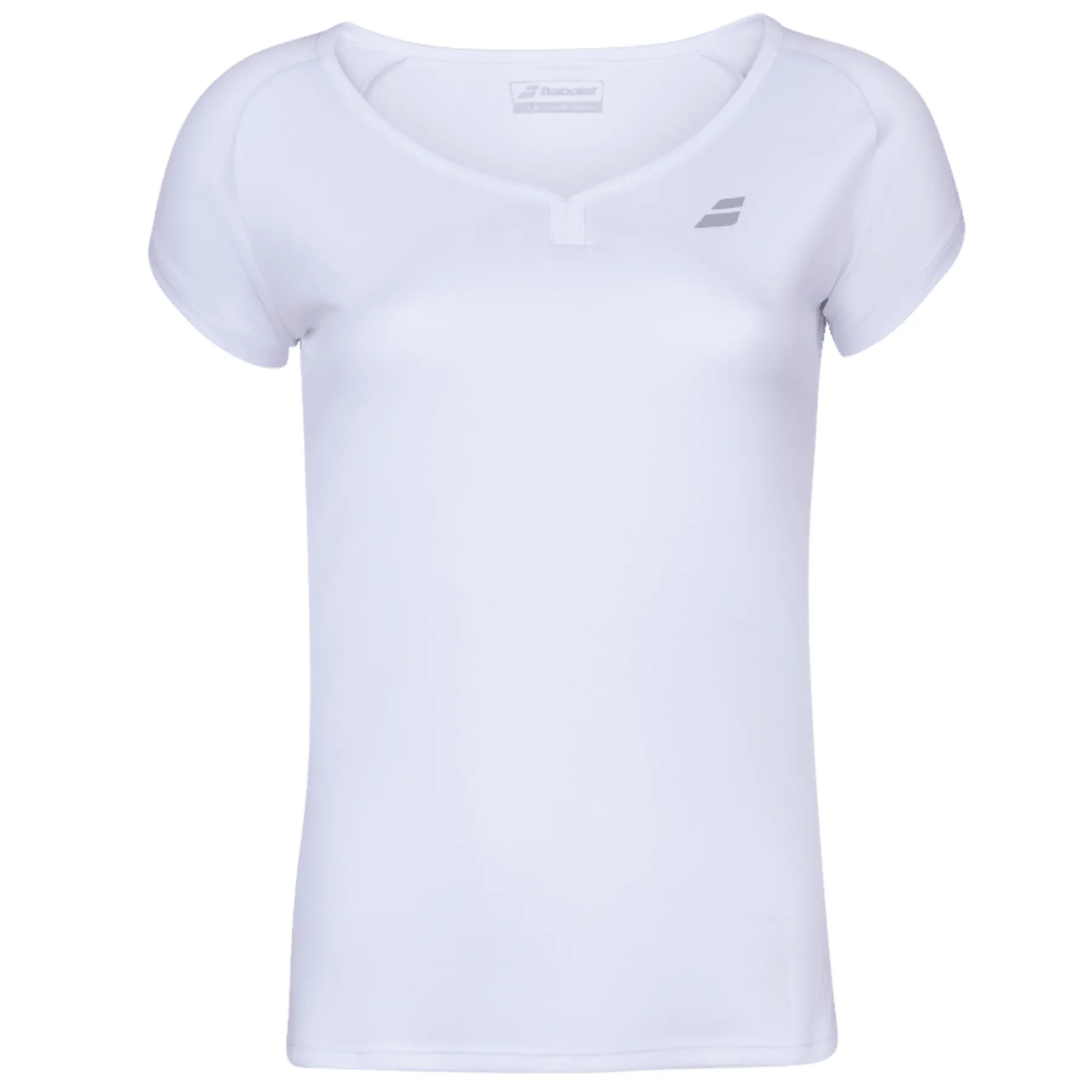 Babolat Play Cap Sleeve Girls Top - White/White