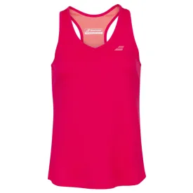 Babolat Play Tank Girls Top - Red Rose