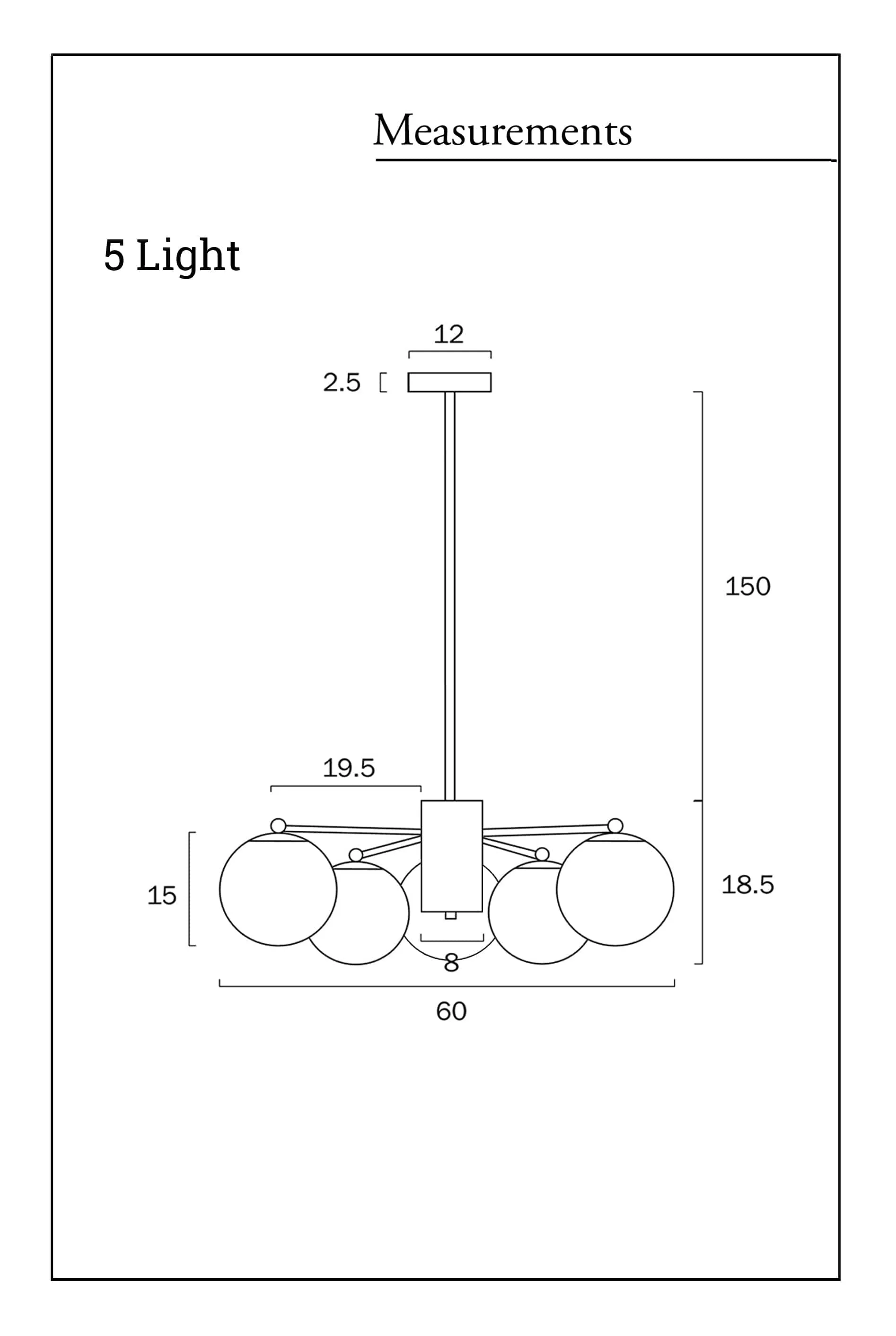 Banff Multi Light Pendant