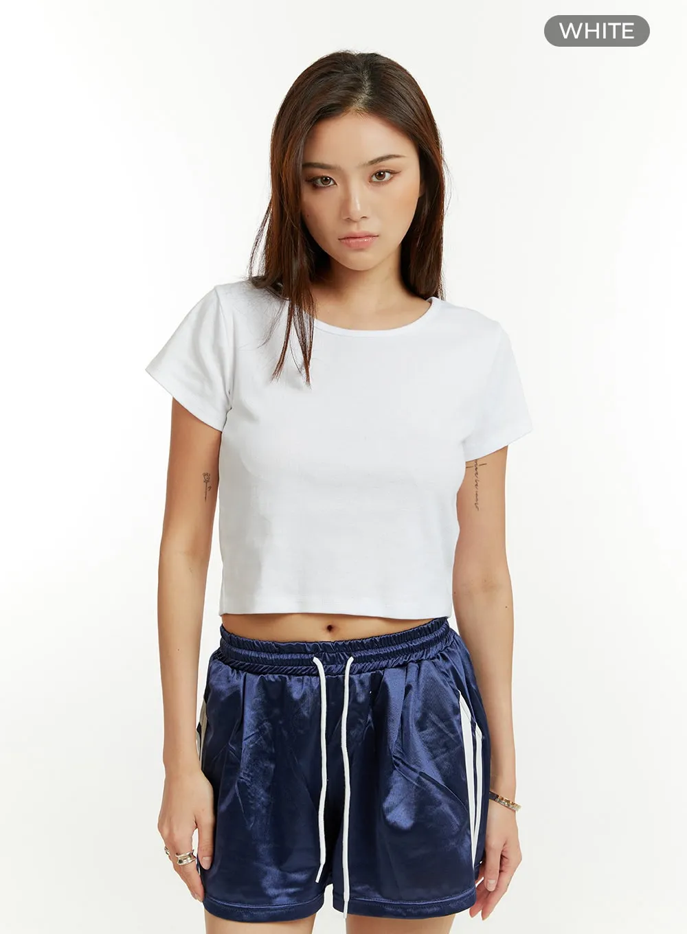 Basic Cotton Crop Tee CU421