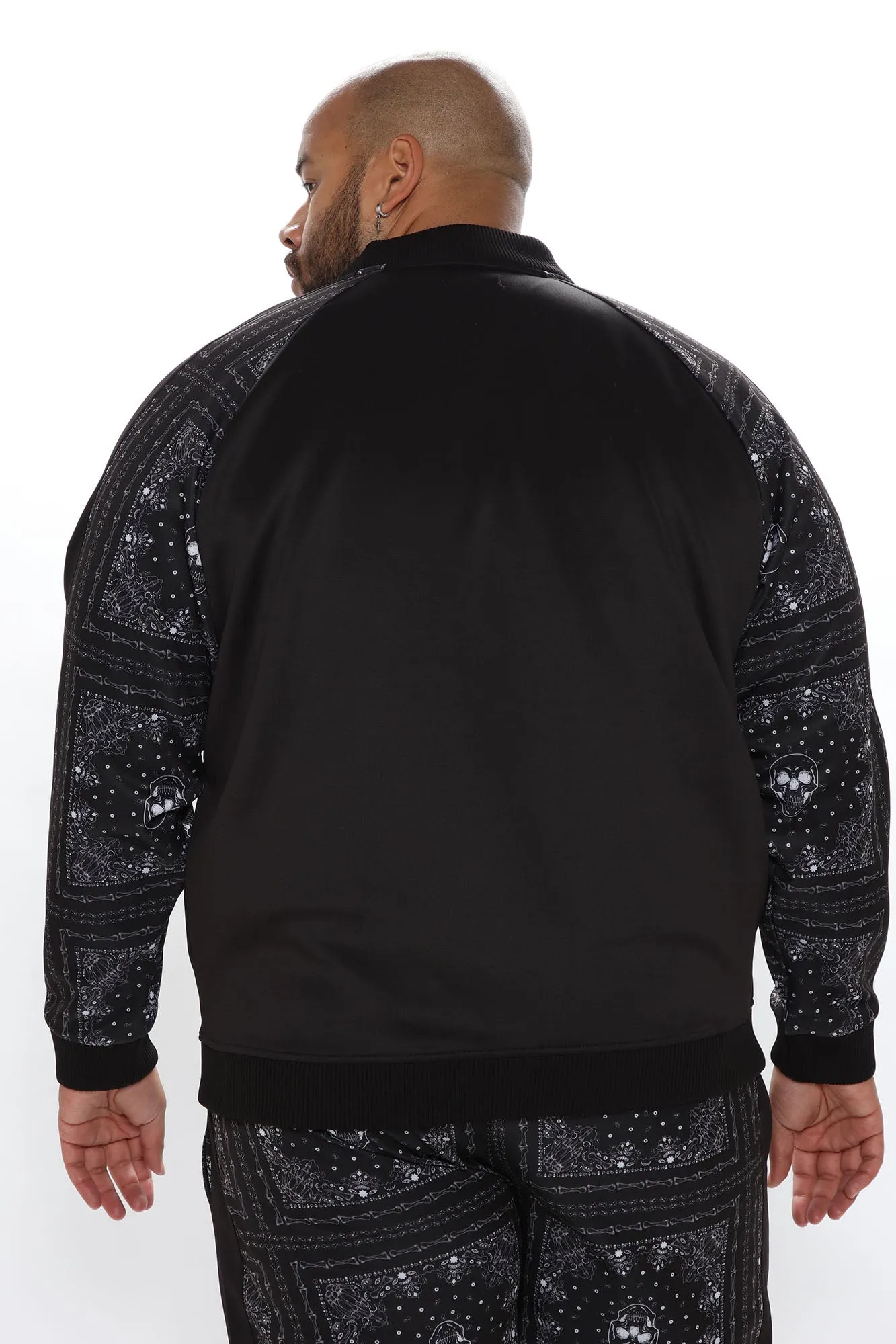 Benicio Bomber Jacket - Black/White