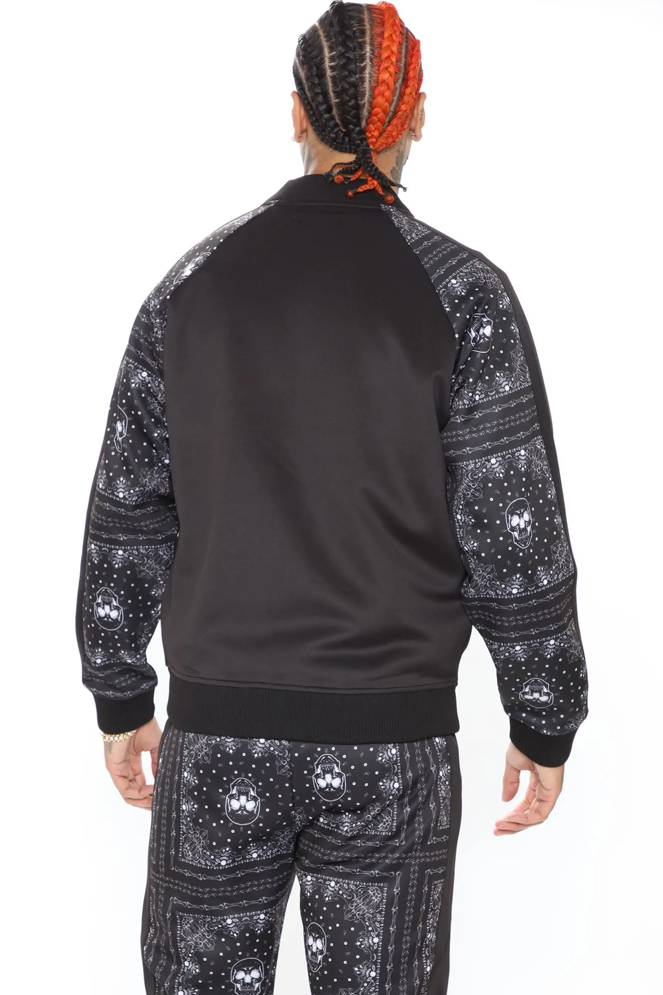 Benicio Bomber Jacket - Black/White