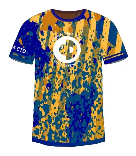 Blue Gold Splatter Jersey