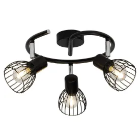 Brilliant 3 Light 120W Blacky Spot Spiral - Black | 62133/06