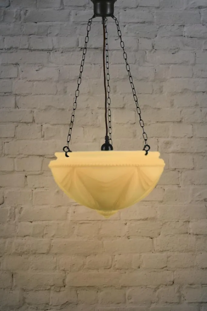 Chateau Glass Hanging Bowl Light