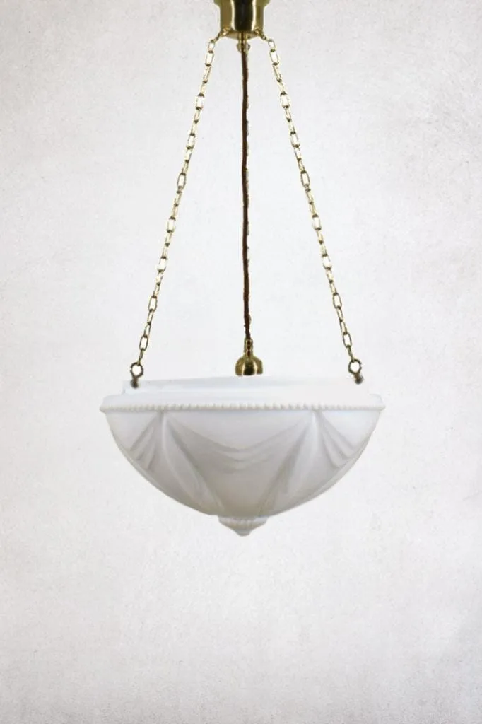 Chateau Glass Hanging Bowl Light