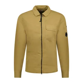 CP COMPANY Cotton Lens Overshirt Jacket Sand