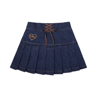 Cute High Waist Girl Denim Skirt PL53020