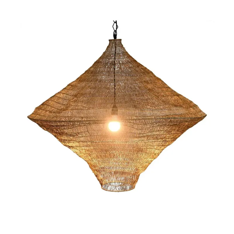 Diamond Crochet Wire Pendant Light