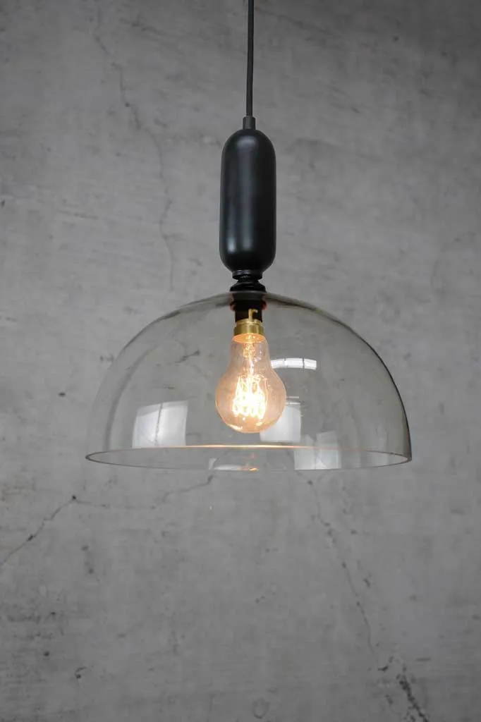 Dome Glass Tube Pendant Light