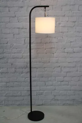 Fabric Drum  Suspended Floor Lamp