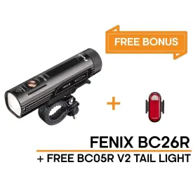 Fenix BC26R Bike Light 1600 Lumens   Free BC05R V2 Tail Light 15 Lumens