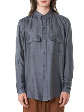 'Gaucho' Silk Shirt (DCM-VM4-GAUCHO-CHARCOALD)