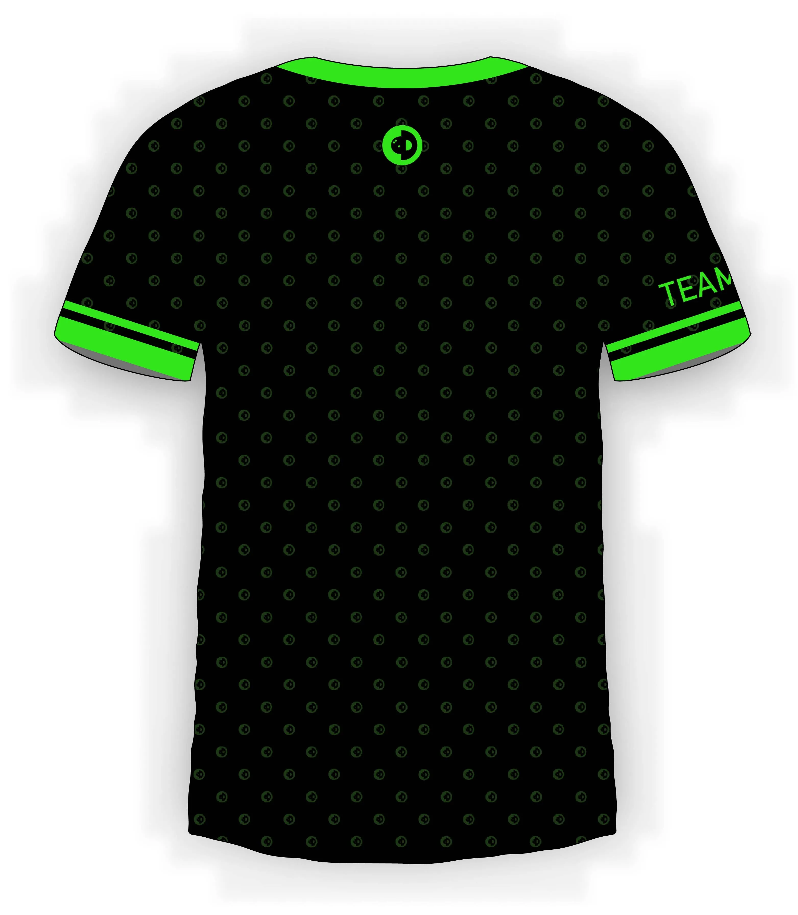 Green CTDots on Black Jersey