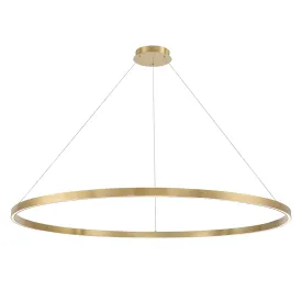 Lunar LED Pendant - Aged Brass