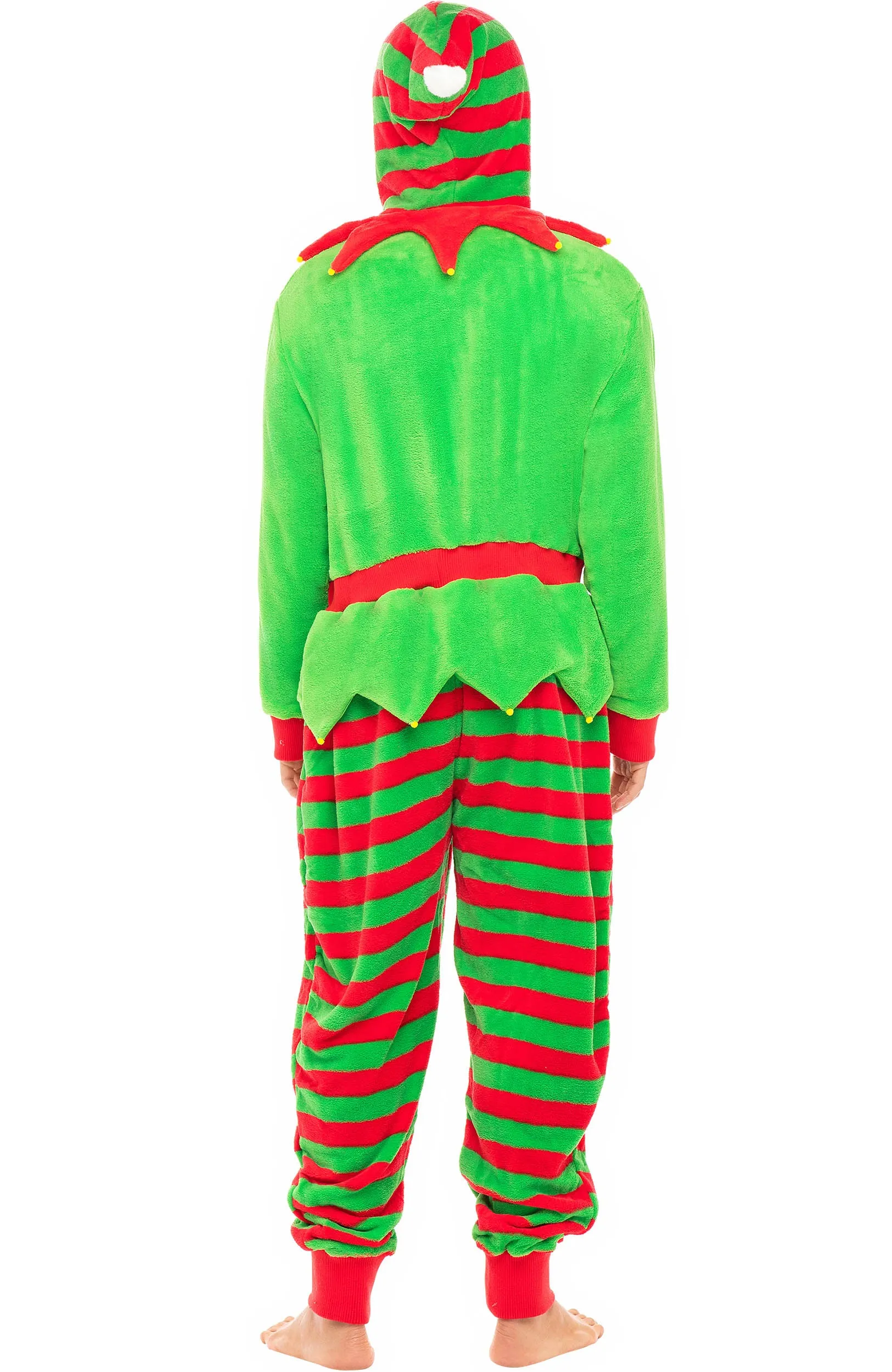 Men's Hooded Footed Adult Onesie Pajamas, Plush Winter PJs with Hood