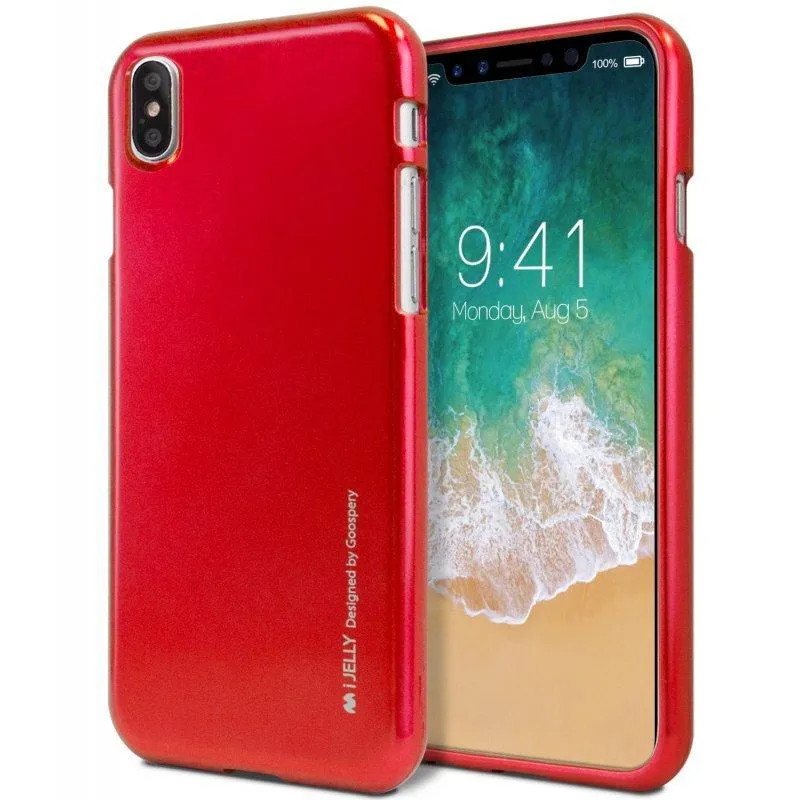 Mercury iJelly Metal Case for iPhone XS Max - Red