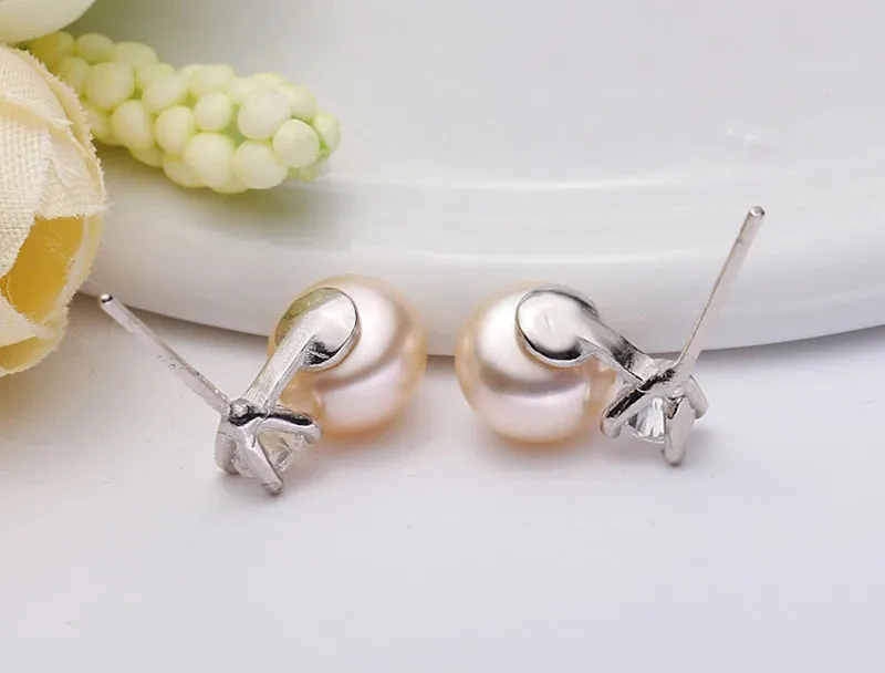 Natural Freshwater Pearl Earrings - Perfect for Brides, Weddings, and Bridesmaids