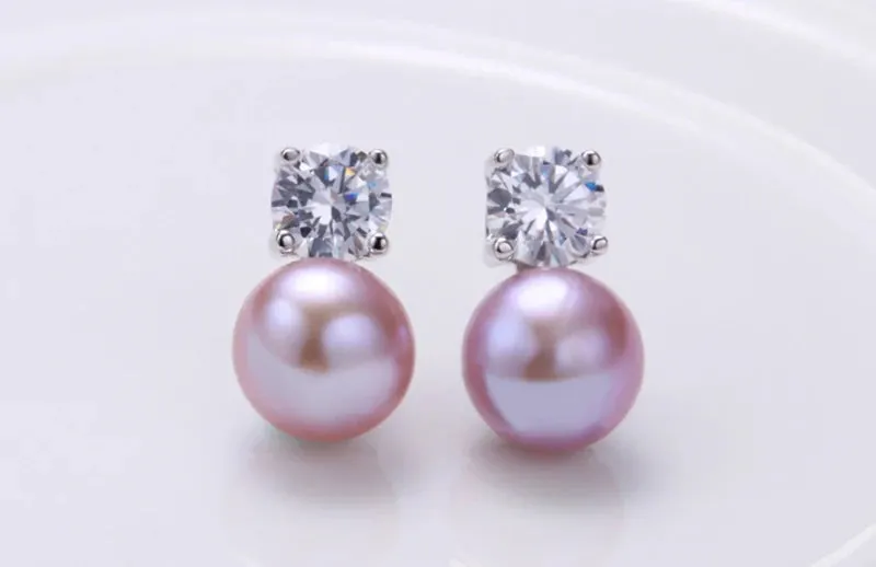 Natural Freshwater Pearl Earrings - Perfect for Brides, Weddings, and Bridesmaids