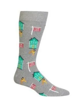 "Realtor" Cotton Crew  Socks by Hot Sox