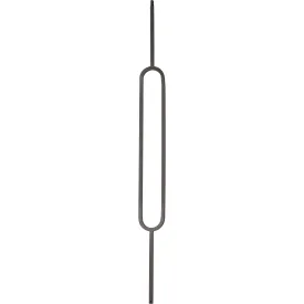 T80 | Iron Baluster | Large Oval | 1/2" x 44"