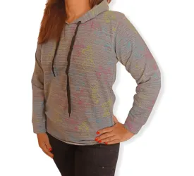 Women Hoodie Sweatshirt - Light Grey2